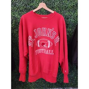999 90s ST JOHNS FOOTBALL Sweatshirt xl //  college comfy baggy sports fan ball